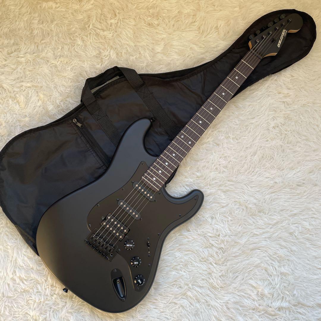 SELDER CUSTOM マットブラック エレキギター ストラトキャスター