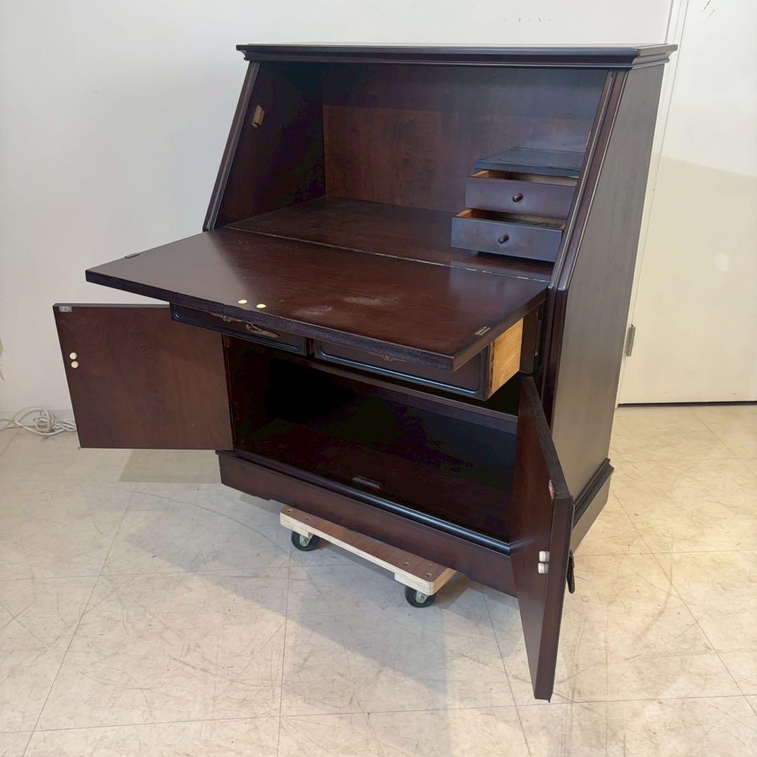 桜の家具 民芸家具 ライティングビューロー　書斎机