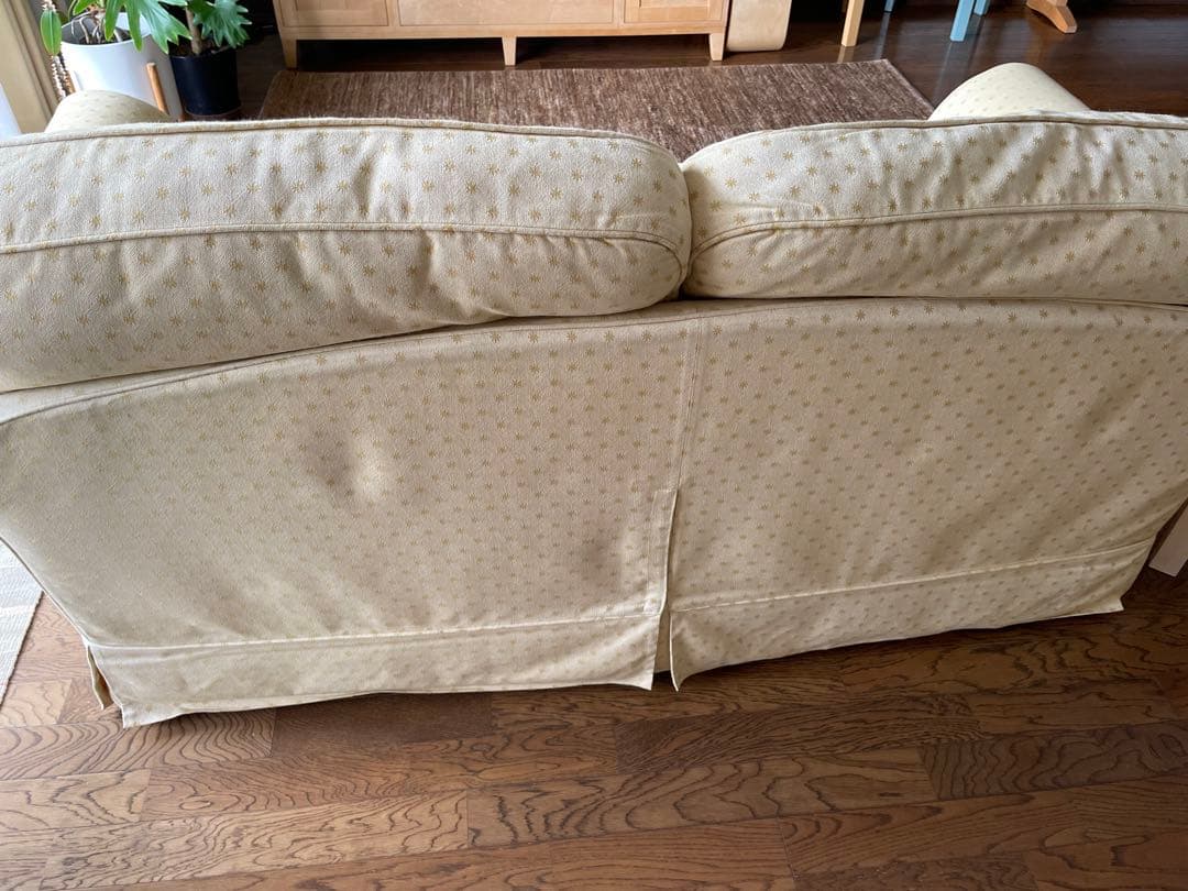 ローラアシュレイ ウィンチェスター2シーターソファ ステラ柄　ゴールド