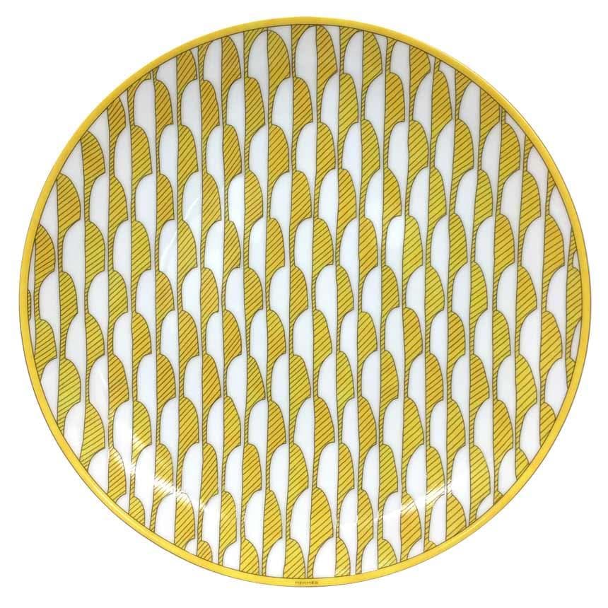 HERMES ソレイユ ドゥ エルメス プレート 皿 ペア 新品 aq9457