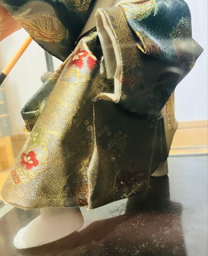 五月人形 伝統的な武士の衣装　橋弁慶 清宝作　日本人形 　ガラスケース付き