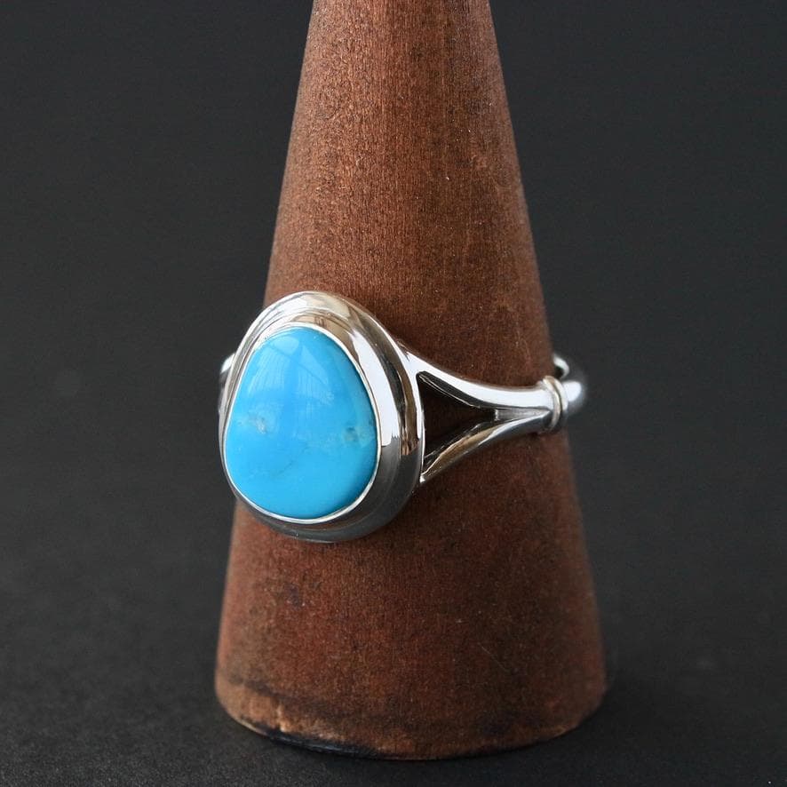 アリゾナ州キングマンターコイズ　リング　Silver925／13.5号