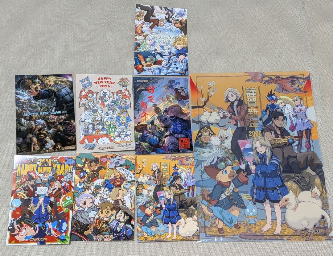 カプコンストア 特典 非売品 2026 年賀状ポストカード + クリア