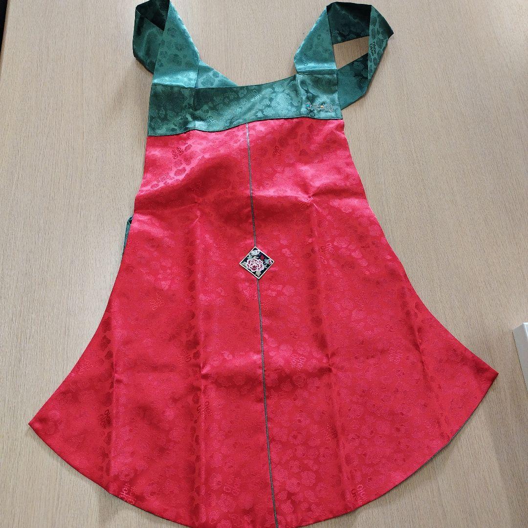 韓国伝統紋様のエプロン