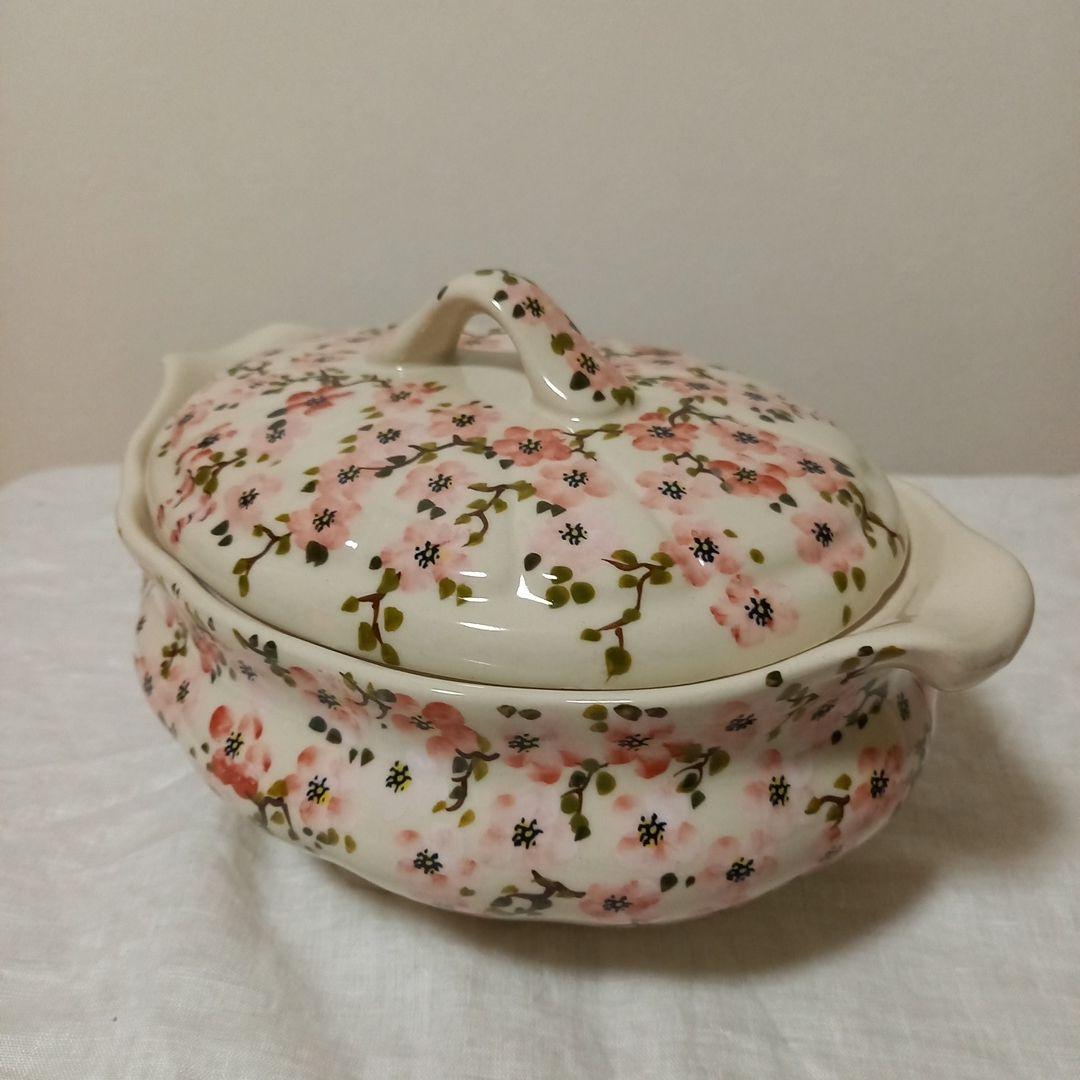 新品　ポーリッシュポタリー　ミレナ　桜柄　チュリーン