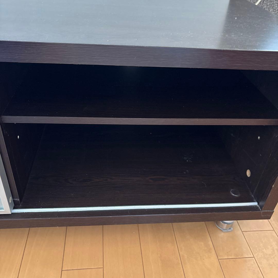 値下げ！ダークブラウン テレビボード 収納付き