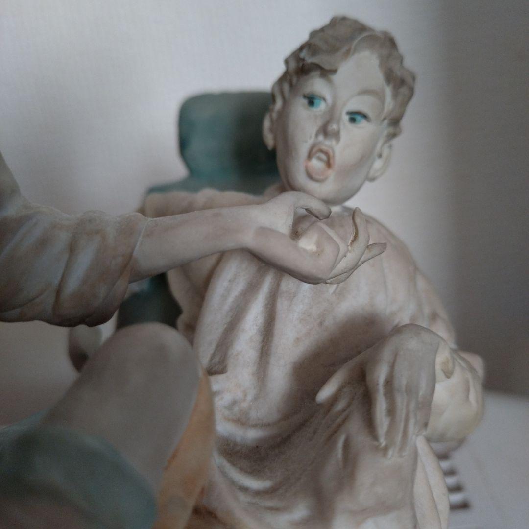 ❇️【訳ありセール】歯医者と子供の陶器 アンティーク仕様