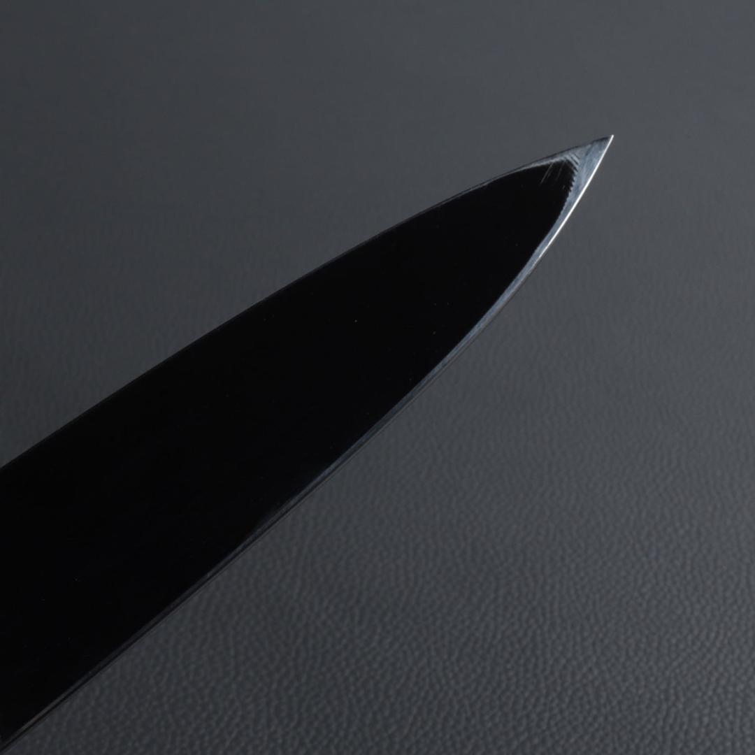 9361 柳刃包丁 9寸 刺身包丁 刃は究極の切れ味 黒檀黒水牛角白三本巻