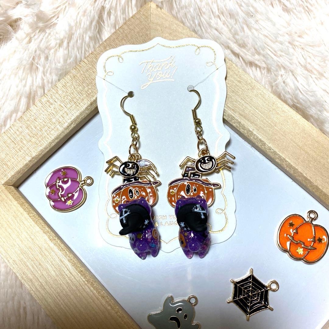 ★Halloween猫ちゃんピアス★B
