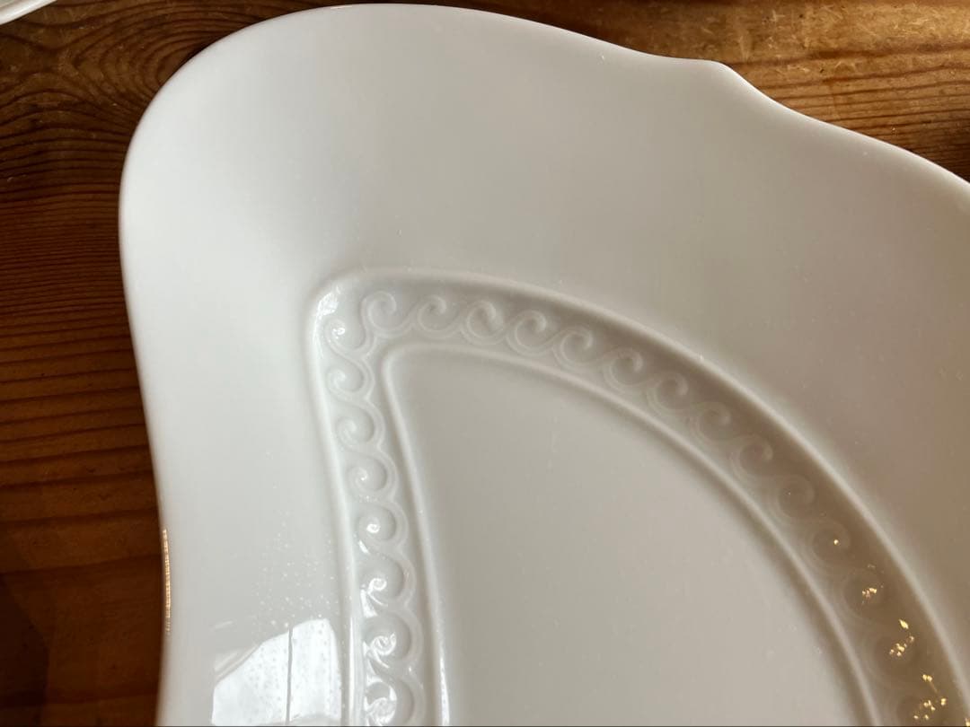 Hama ジノリ　ミュージオクラシコホワイト　クレセントディッシュ×5