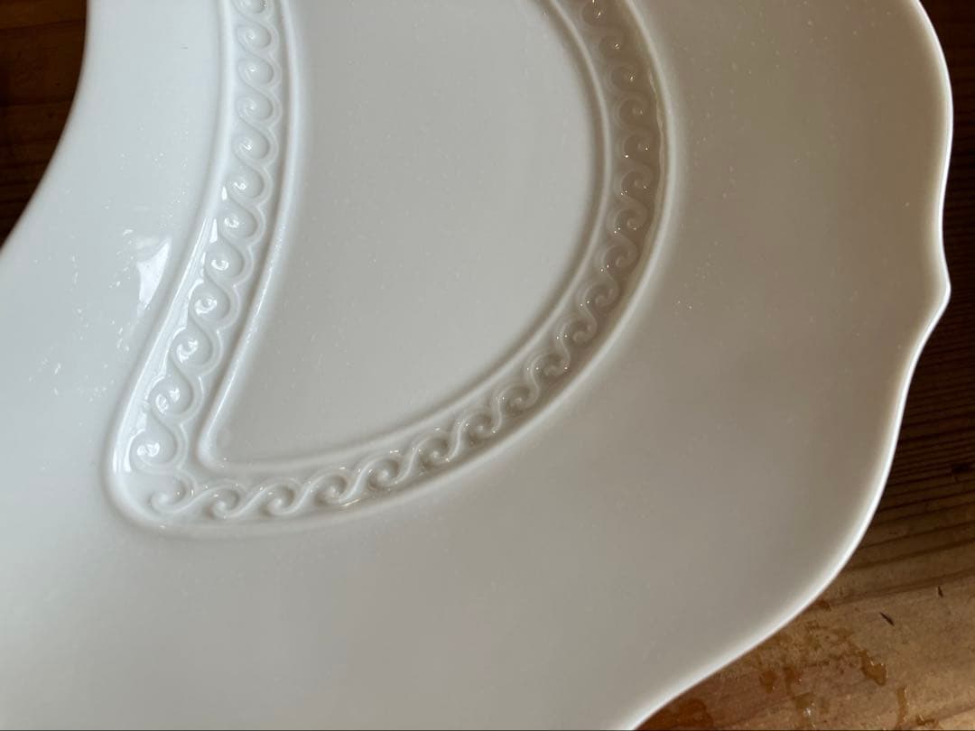 Hama ジノリ　ミュージオクラシコホワイト　クレセントディッシュ×5