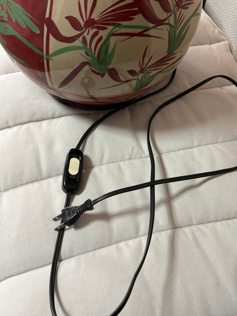 沖縄 琉球 胡差焼 陶器製 スタンドライト スタンドランプ 高さ90cm 陶器製