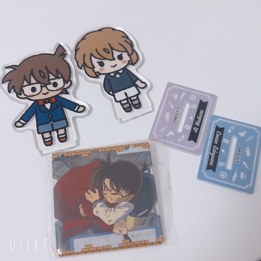 名探偵コナン 灰原 コナン アクスタ 缶バッジ セット - メルカリ