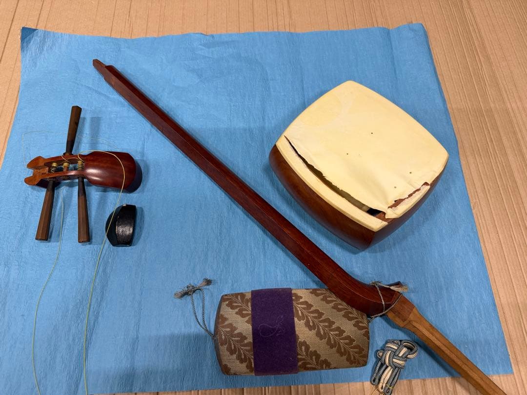 津軽三味線 本体＋付属品一式