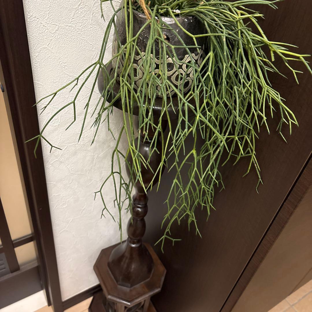 ビンテージ木製フラワースタンド サイドテーブル