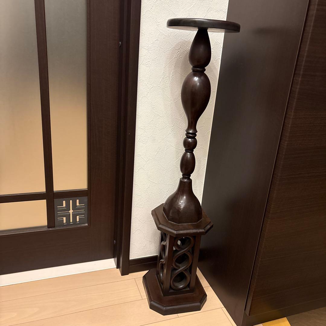 ビンテージ木製フラワースタンド サイドテーブル