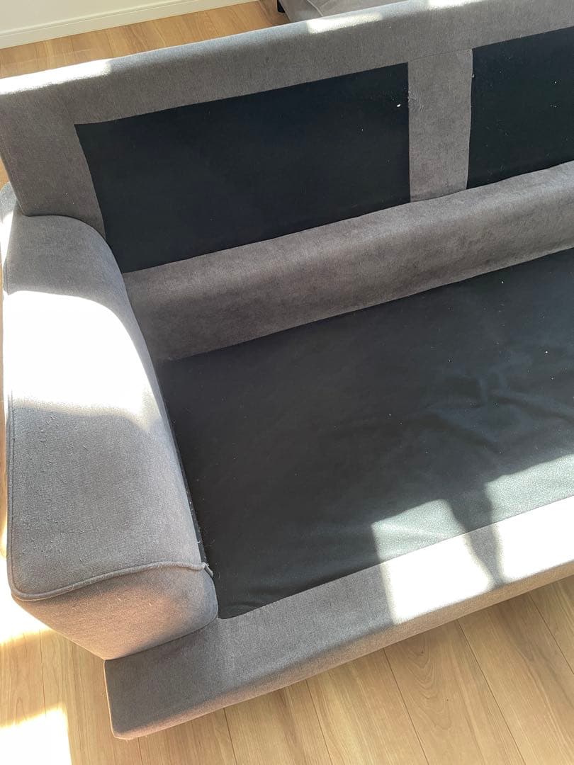 【鹿児島引取り限定】オシャレ♪高級感のあるカウチソファ 3人がけ