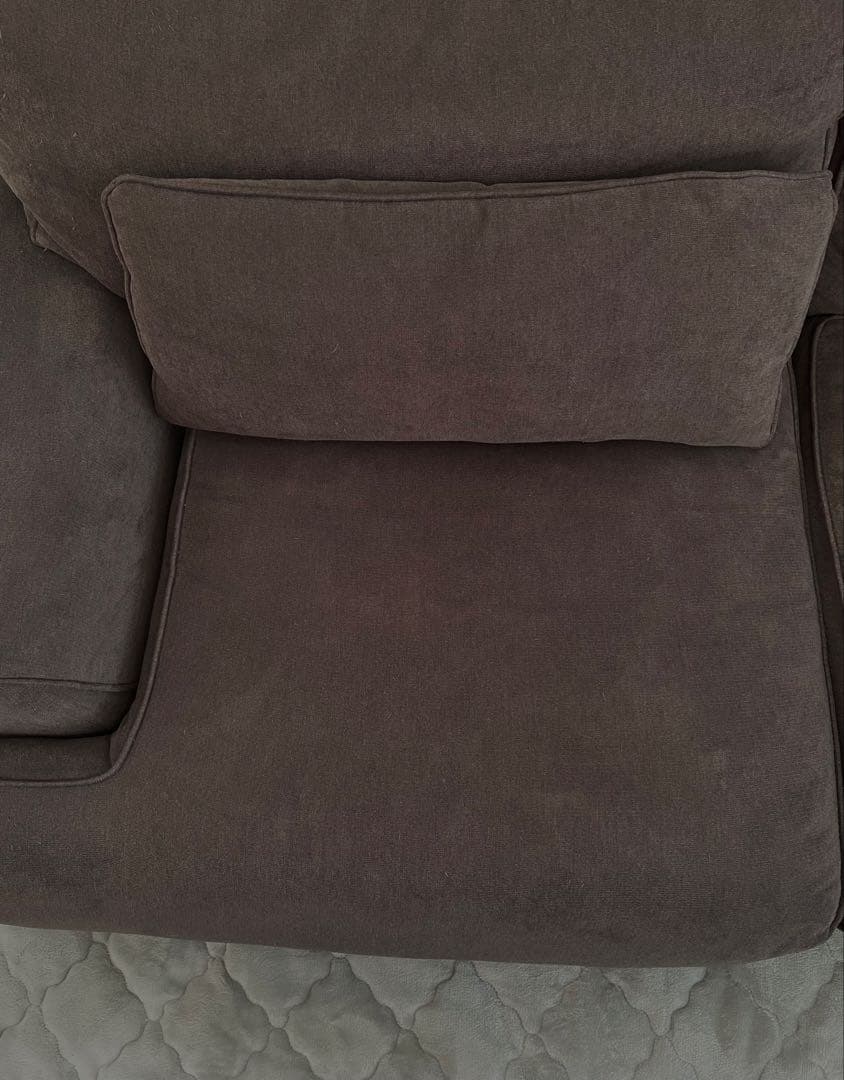 【鹿児島引取り限定】オシャレ♪高級感のあるカウチソファ 3人がけ