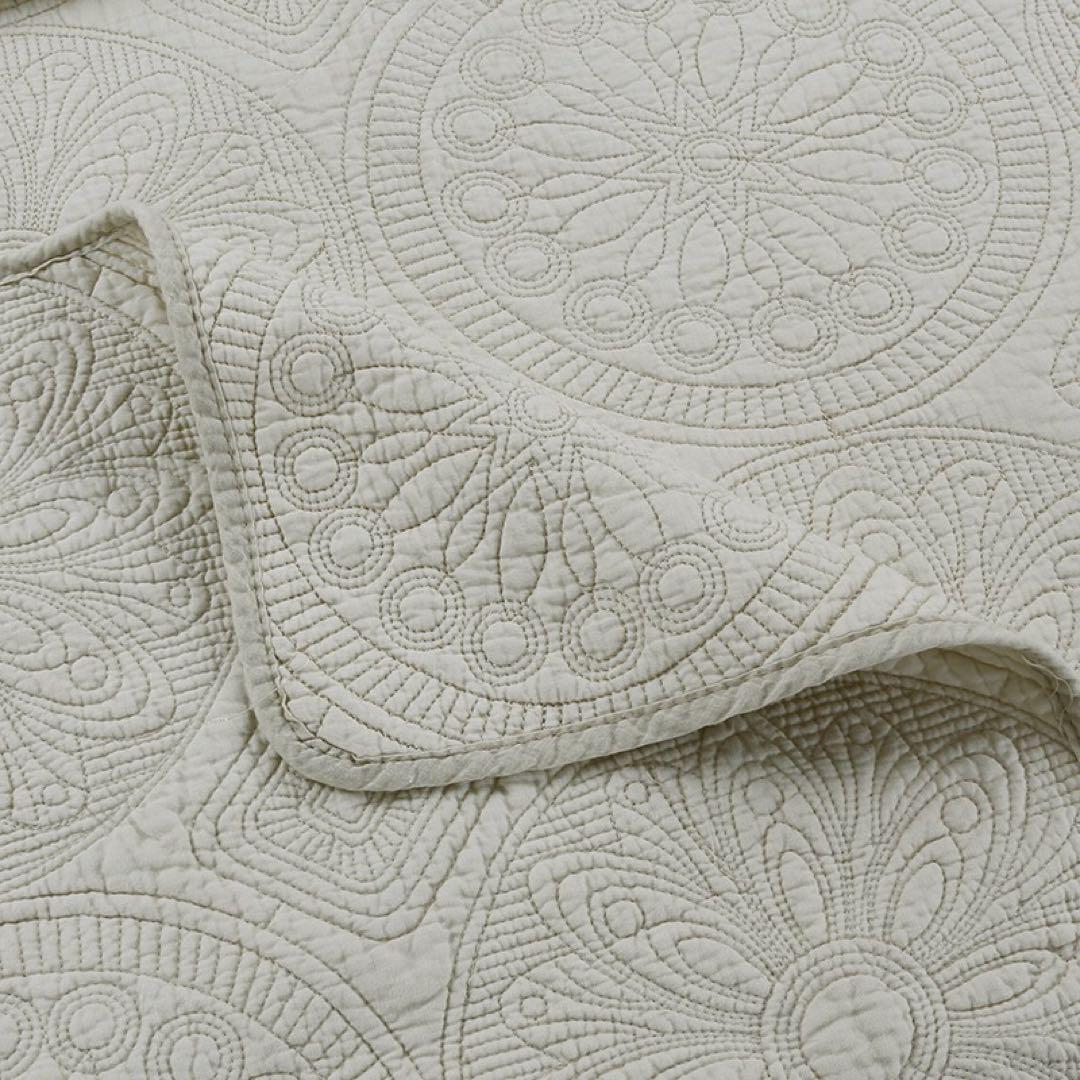 キルトベッドカバー3点セット綿マルチカバー キルティング 705A