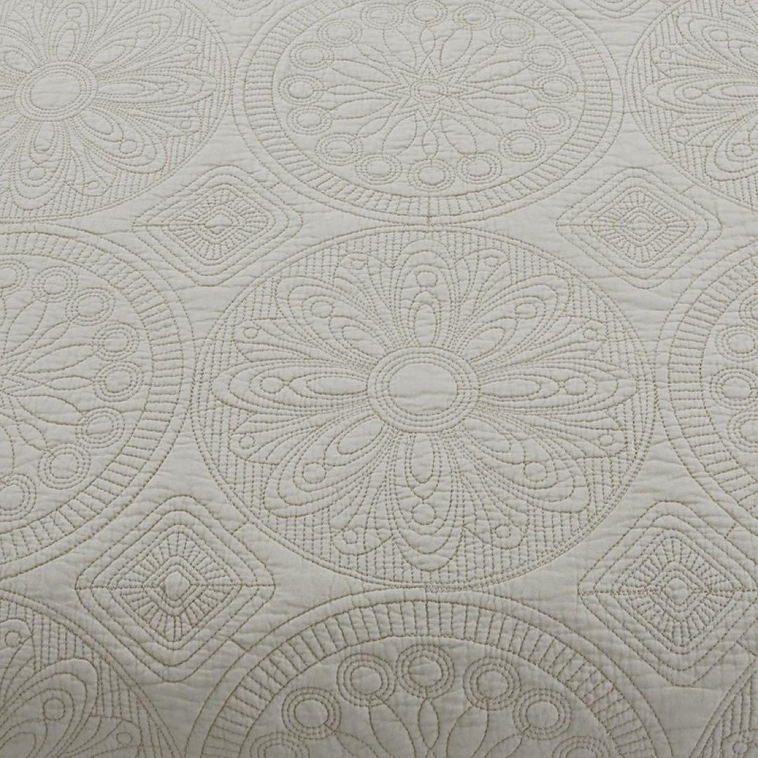 キルトベッドカバー3点セット綿マルチカバー キルティング 705A