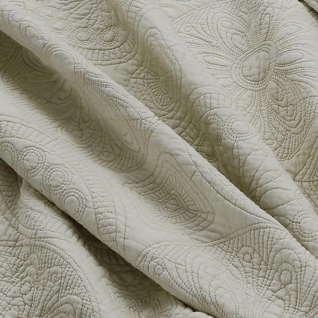 キルトベッドカバー3点セット綿マルチカバー キルティング 705A