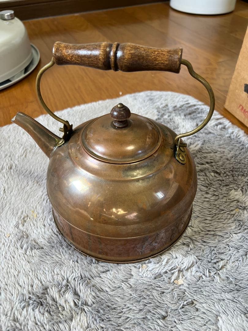ブロンズ ケトル　やかん　ヤカン　アンティーク