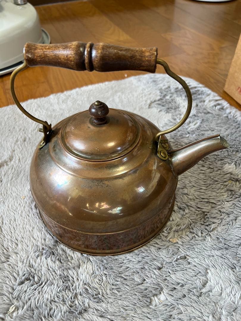 ブロンズ ケトル　やかん　ヤカン　アンティーク