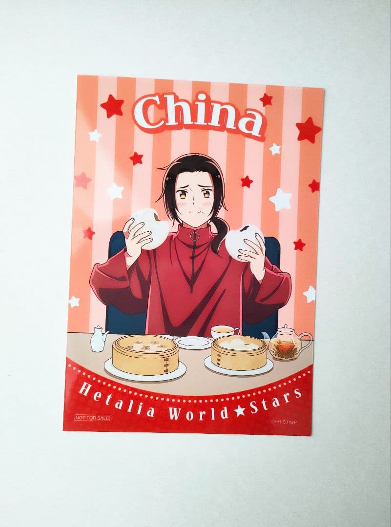 ヘタリア オンラインくじ いっしょにごはん 中国 アクスタ 色紙