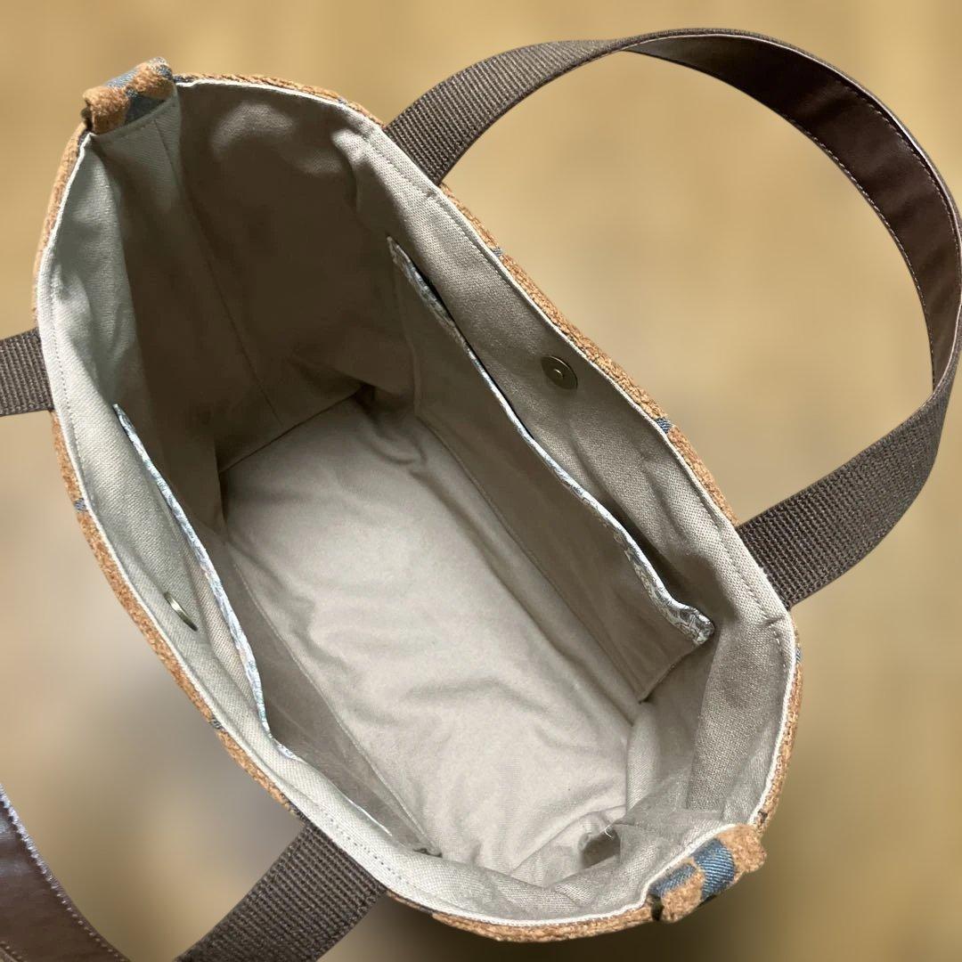 ミナペルホネン Lulu/ large(ブラウン)⚮ 2wayトートバッグ ミナペLulu