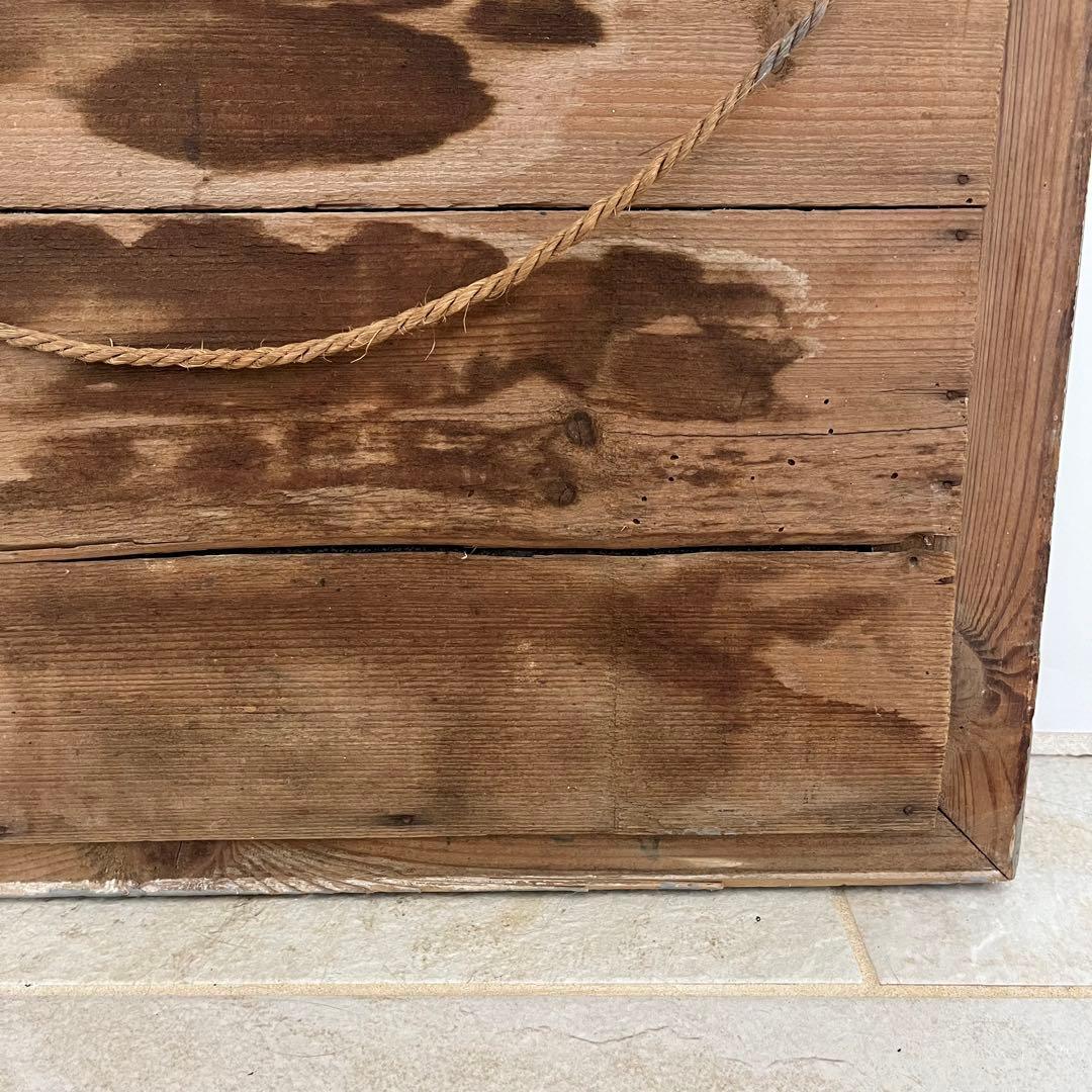 最終値下げ❗️フランスアンティークミラー ウォールミラー 木製鏡 グレーペイント