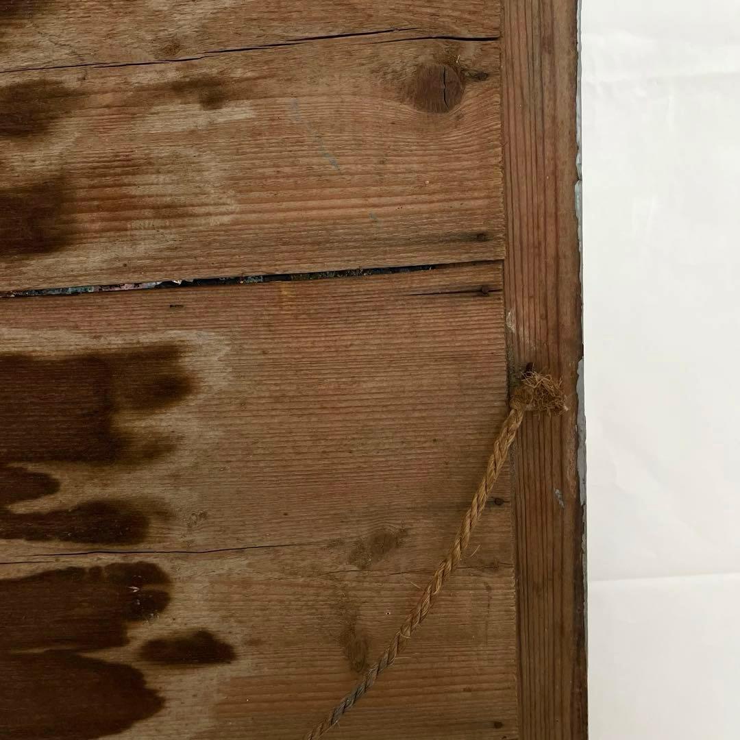 最終値下げ❗️フランスアンティークミラー ウォールミラー 木製鏡 グレーペイント