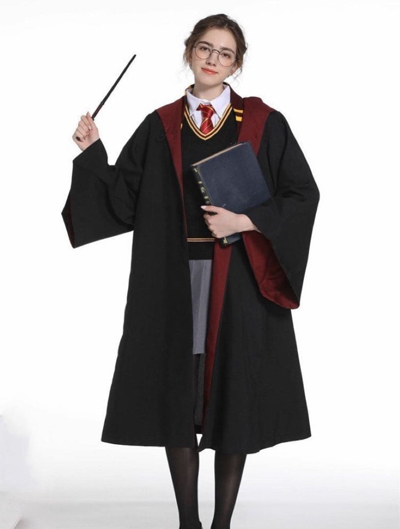ハリーポッター風 グリフィンドール ローブ ネクタイセット USJ