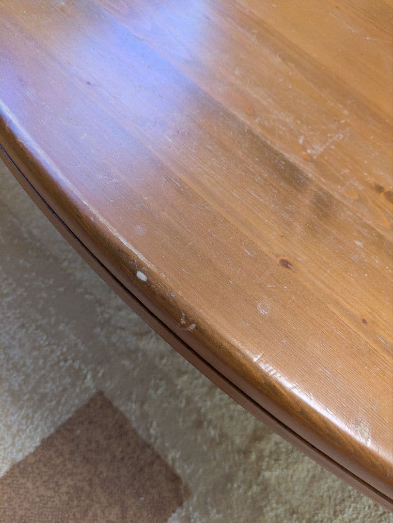 レア商品！直径150センチ！円形木製座卓・Bigちゃぶ台