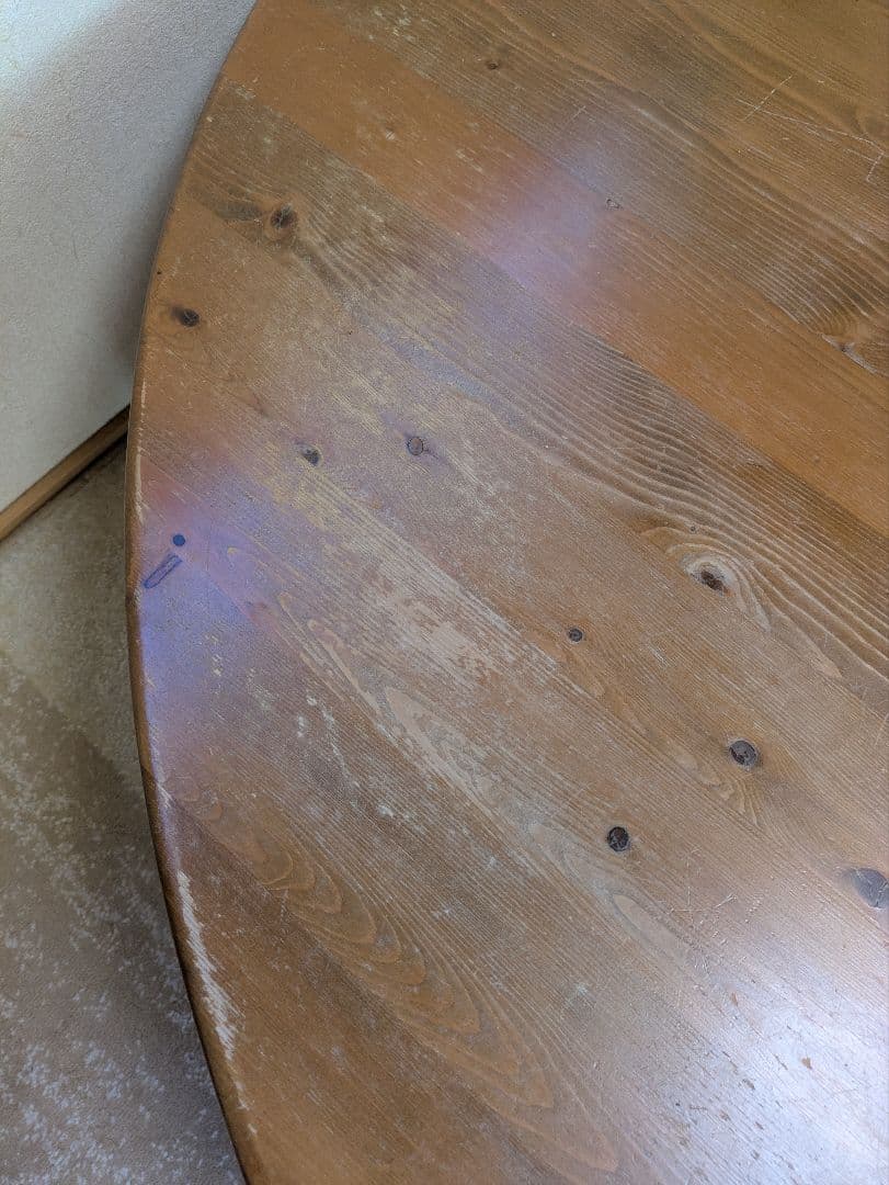 レア商品！直径150センチ！円形木製座卓・Bigちゃぶ台