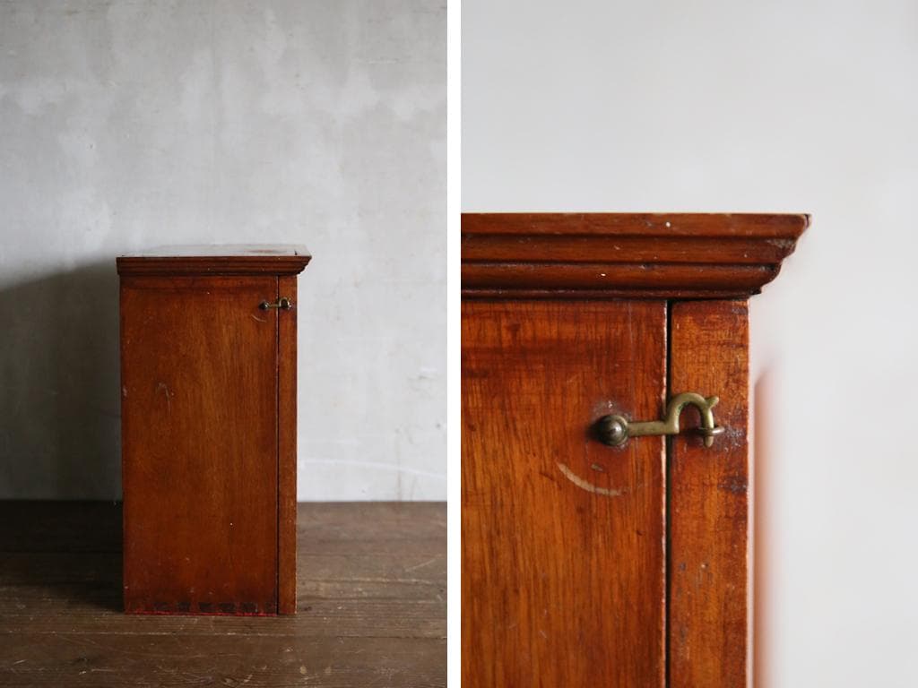 英国アンティーク木製ディスプレイキャビネット/ショーケース/飾り棚(79-133