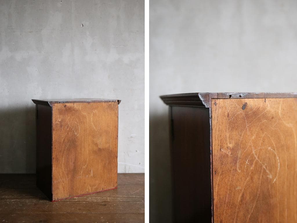 英国アンティーク木製ディスプレイキャビネット/ショーケース/飾り棚(79-133