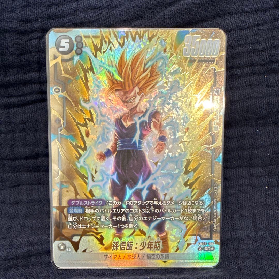孫悟飯 少年期 SR パラレル ドラゴンボールカード 誇り高き戦闘民族 新