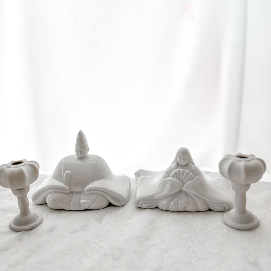 お雛様ぼんぼり付き 白磁 - メルカリ