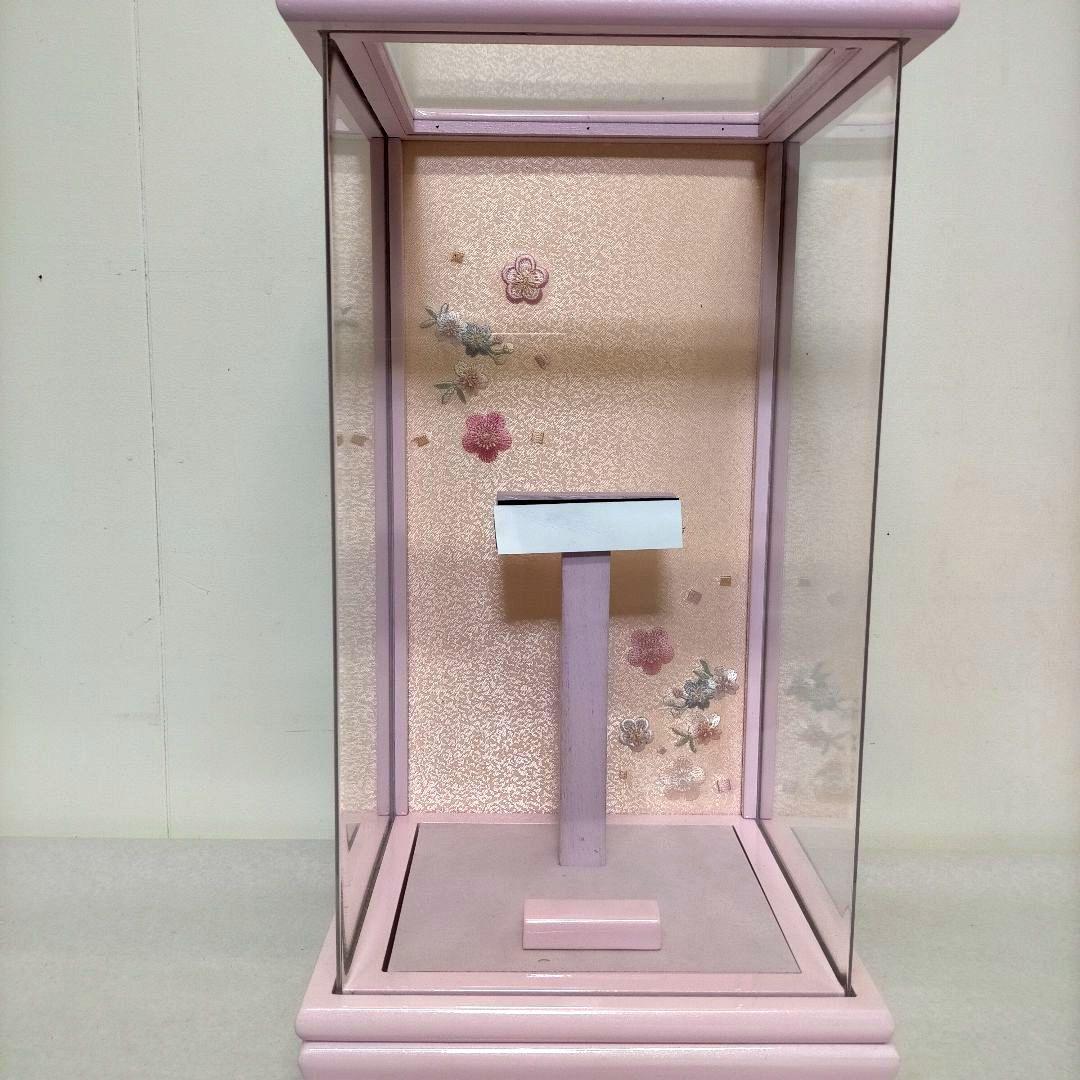 7号 羽子板 ピンク アクリルケース フラワー