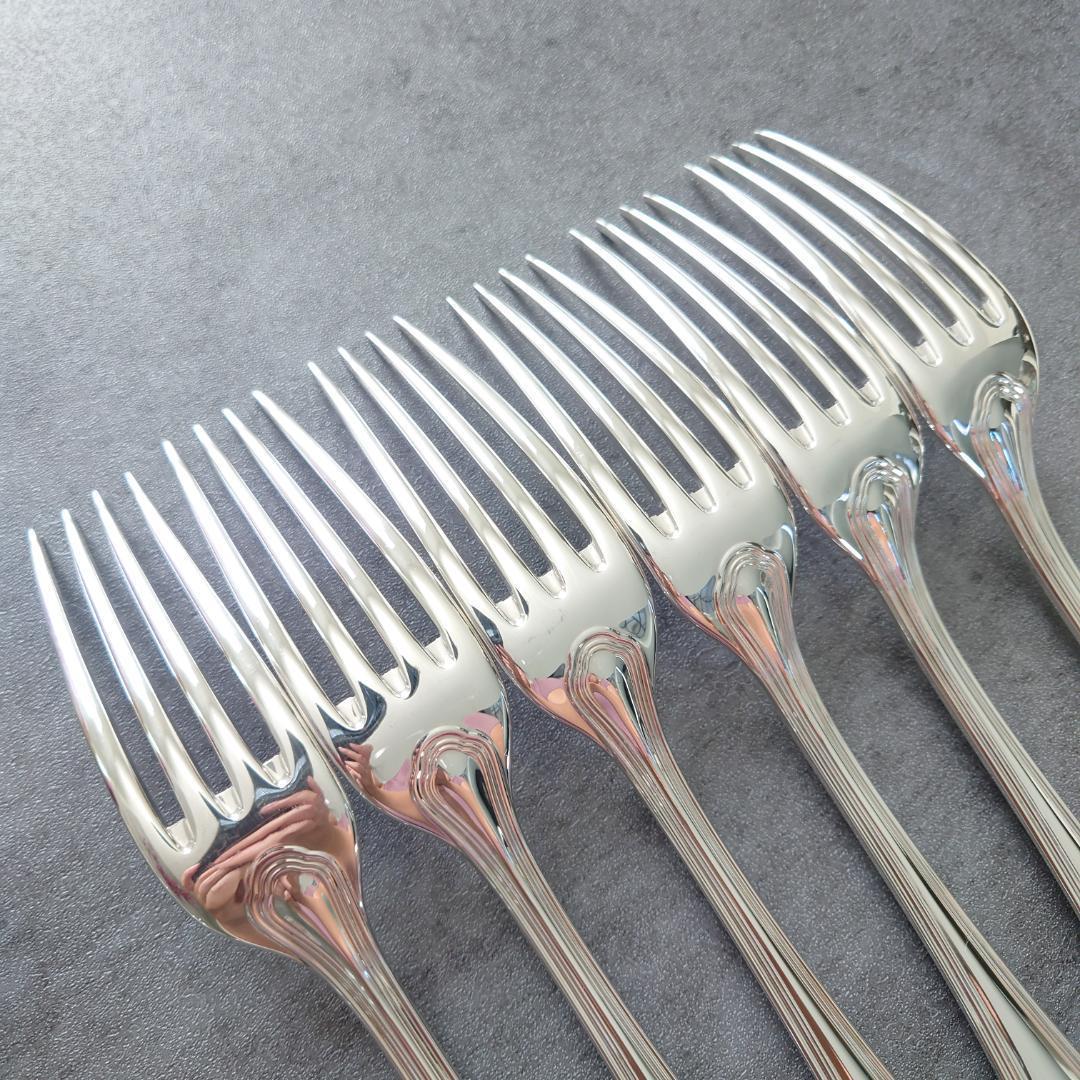 美品 クリストフル スパトゥール テーブルフォーク 6点