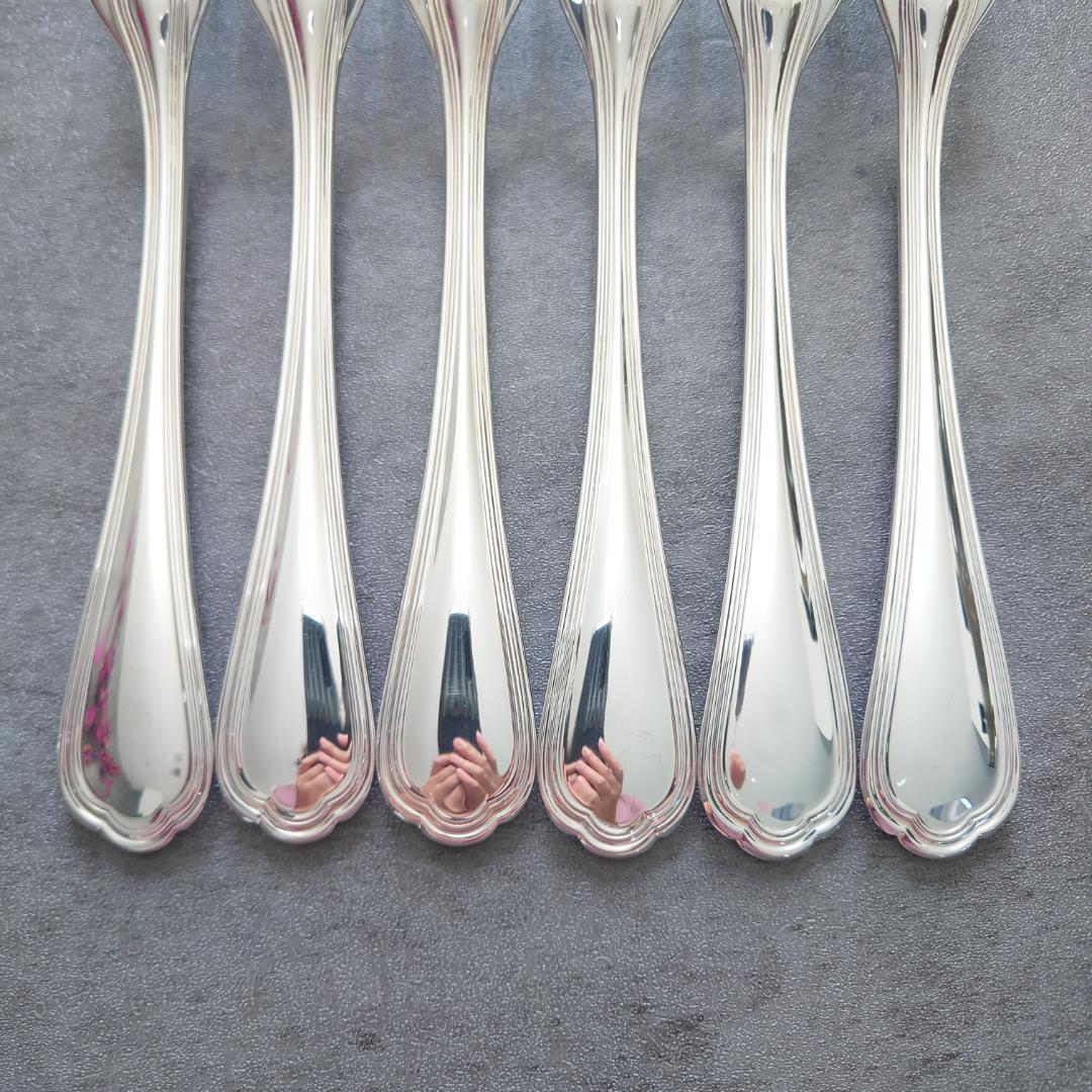 美品 クリストフル スパトゥール テーブルフォーク 6点