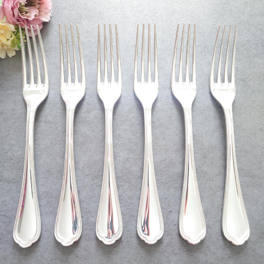 美品 クリストフル スパトゥール テーブルフォーク 6点