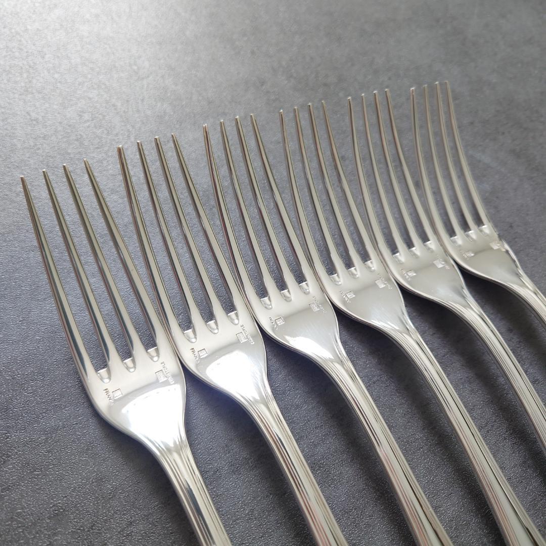 美品 クリストフル スパトゥール テーブルフォーク 6点