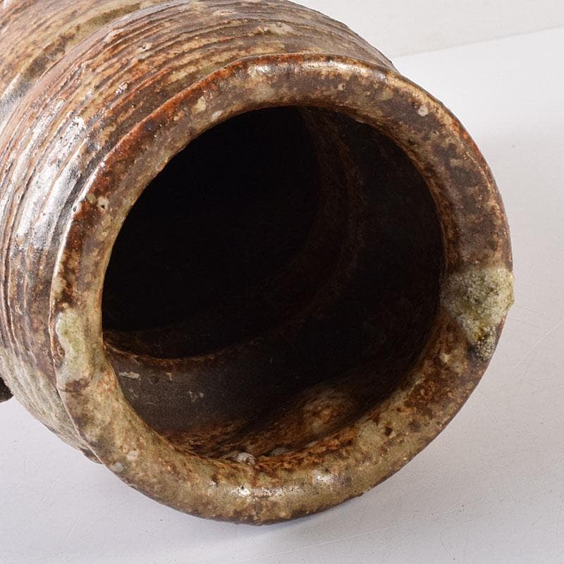 美濃伊賀焼 伊賀耳付花生 時代箱 N R8020C - メルカリ