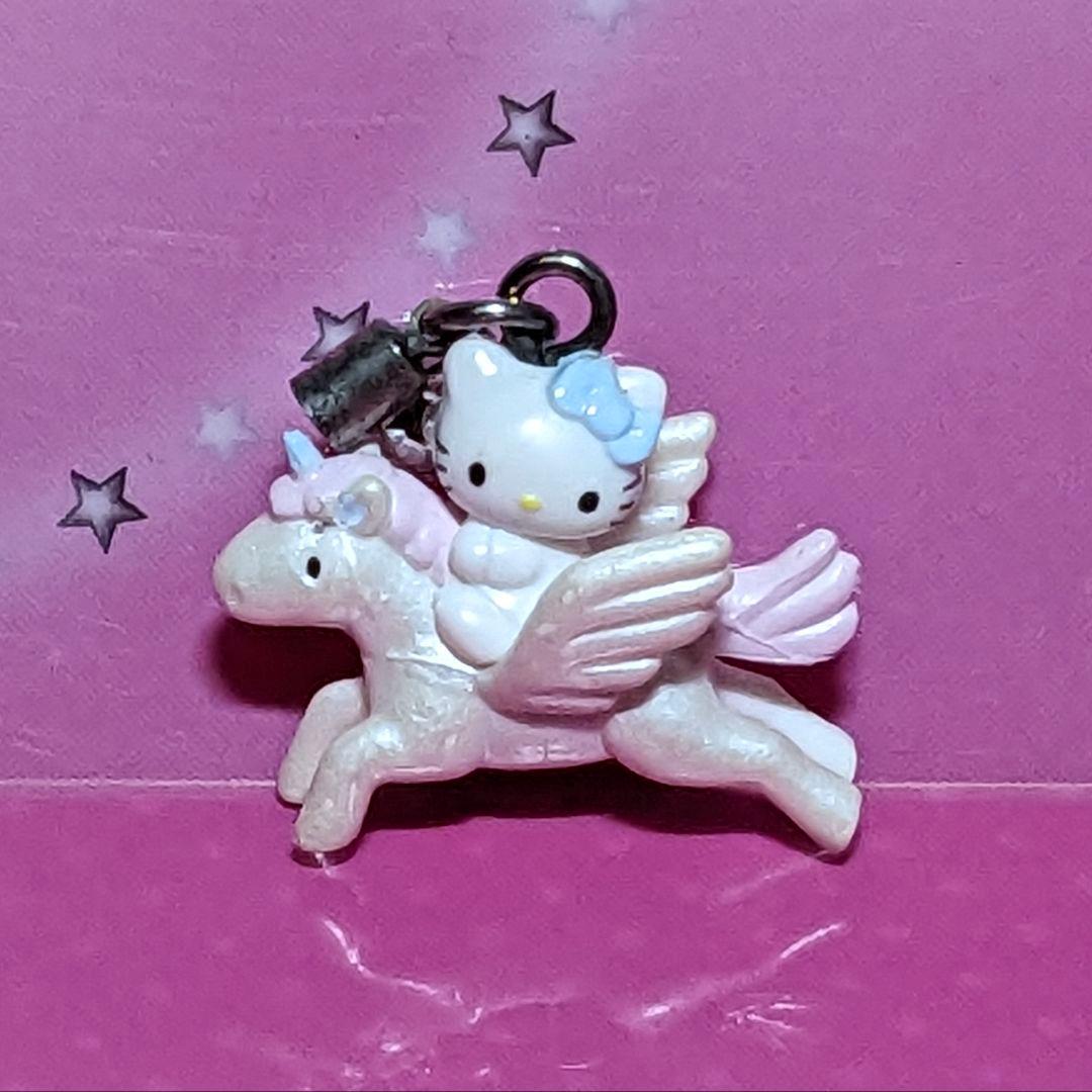 ハローキティ エンジェルキティ ペガサスキティ ストラップ 激レア