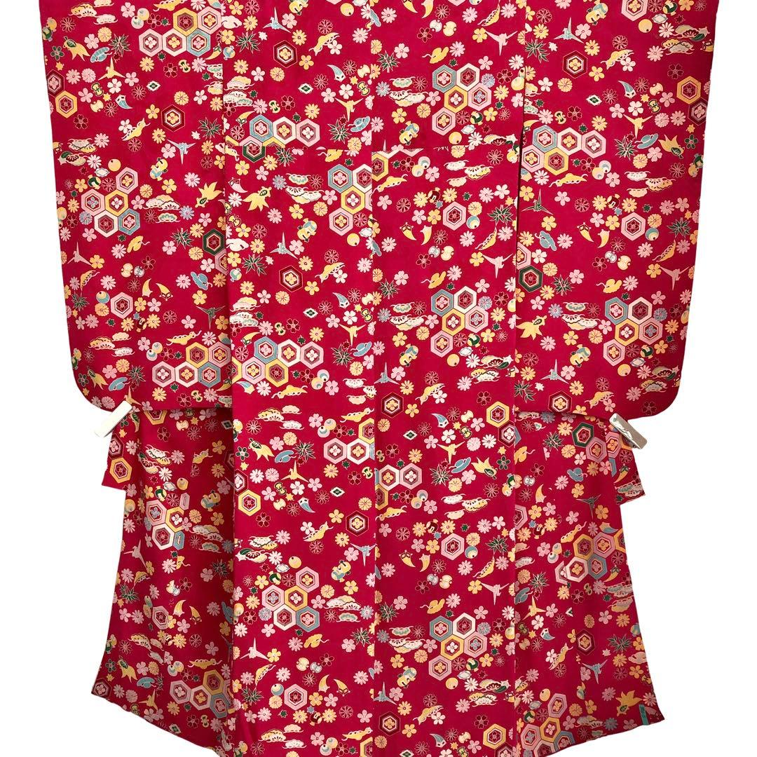 ★レトロ　アンティーク　女の子　子供着物　七五三　7歳 大正ロマン　NO2