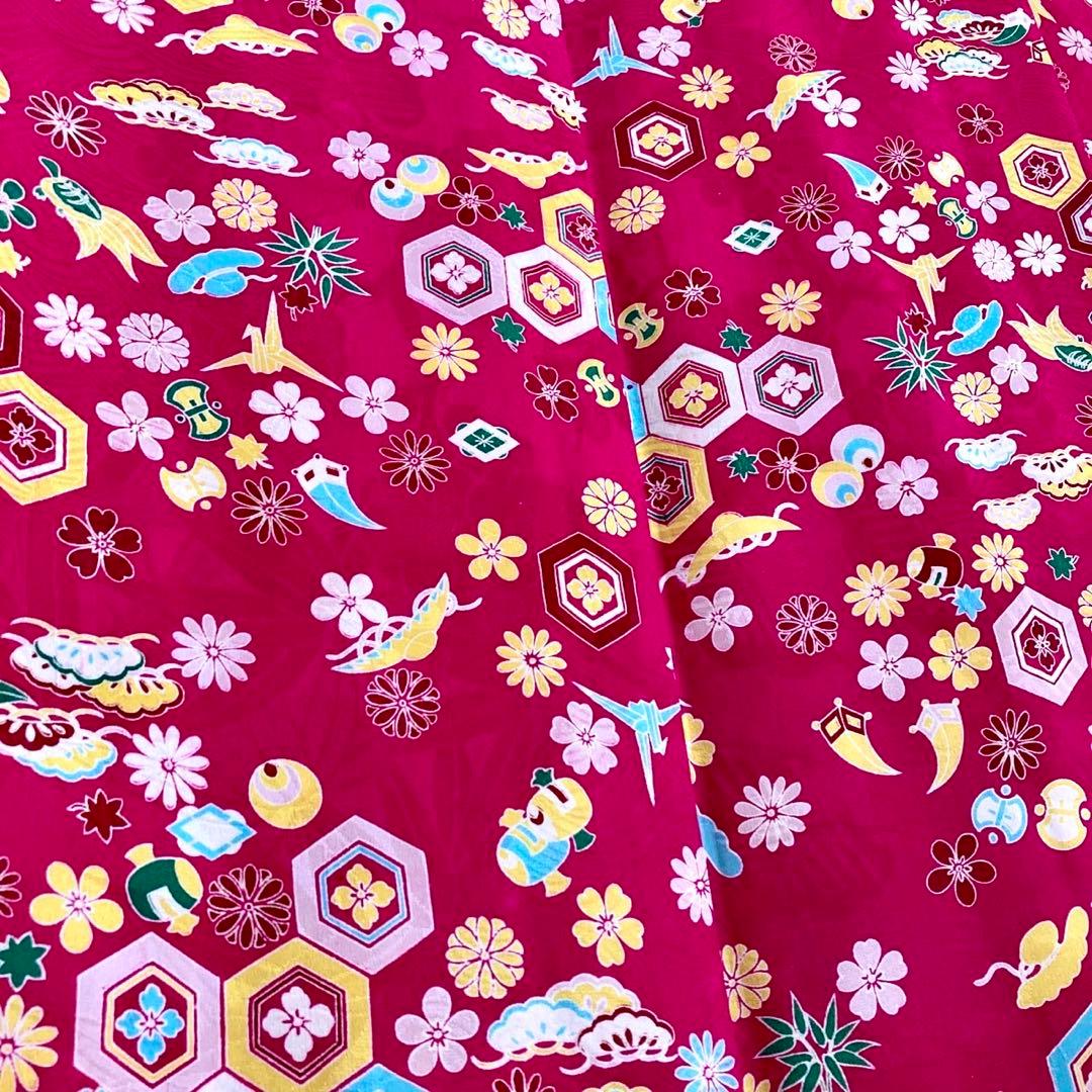 ★レトロ　アンティーク　女の子　子供着物　七五三　7歳 大正ロマン　NO2