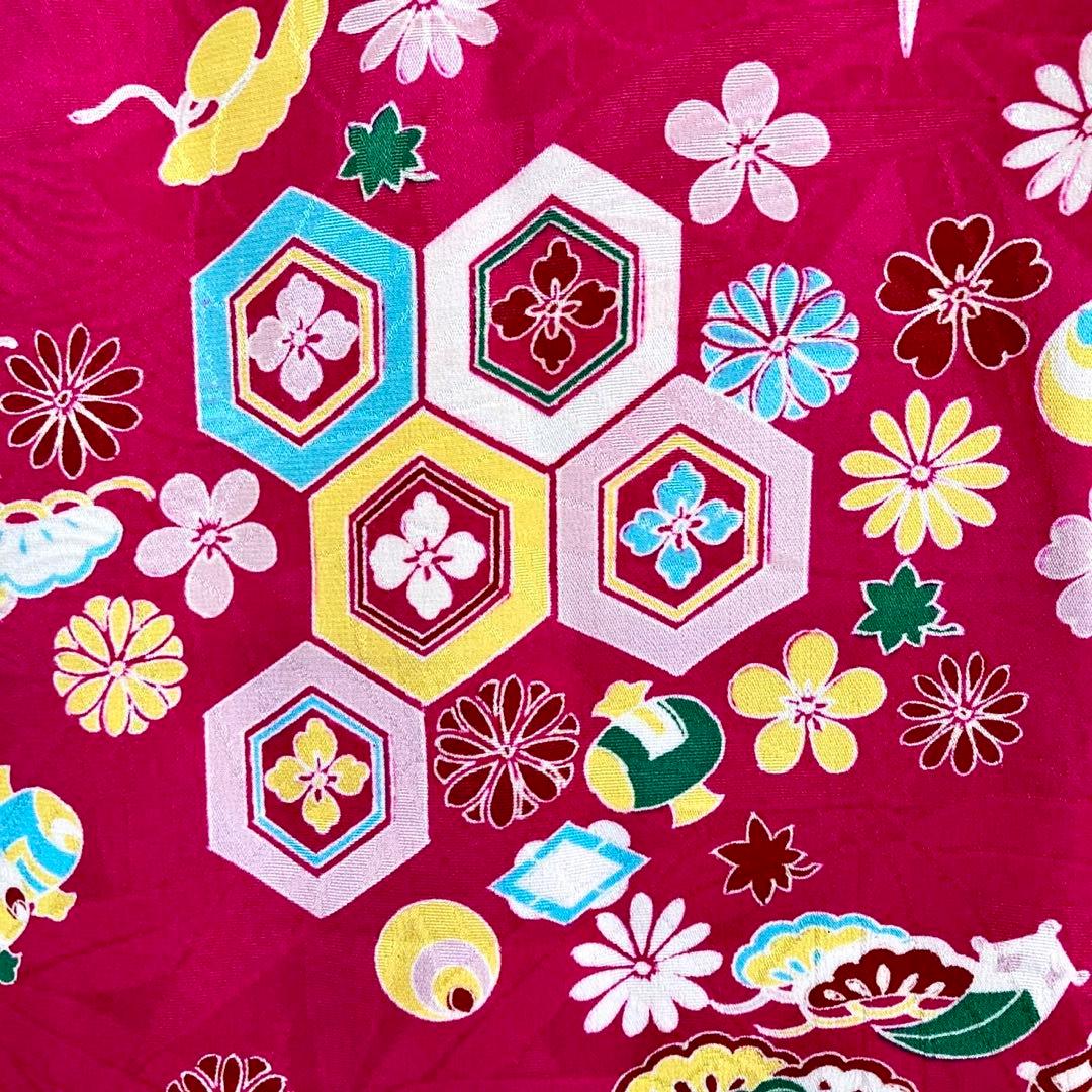 ★レトロ　アンティーク　女の子　子供着物　七五三　7歳 大正ロマン　NO2