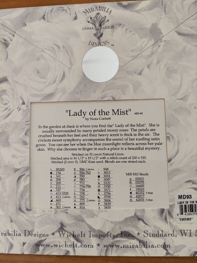 Mirabilia【Lady of the Mist】図案、その他資材