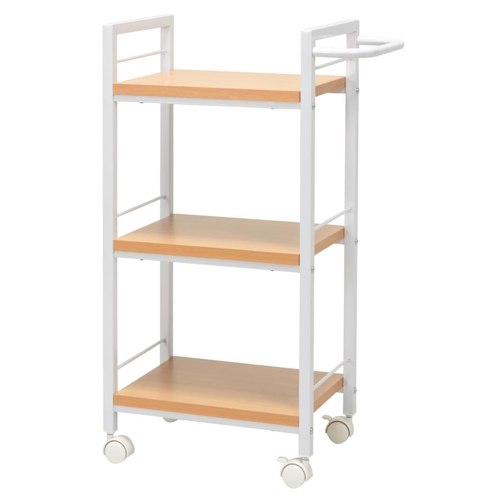 《新品・送料無料》リビング・オフィスの収納に最適なルームワゴン3段